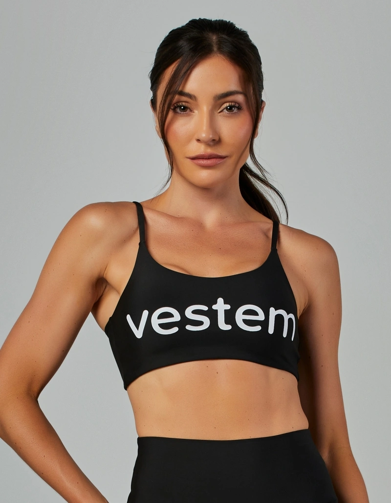 Vestem - Black Ambassadors Support Mid-Rise Top - TOP1154.ESS.C0002