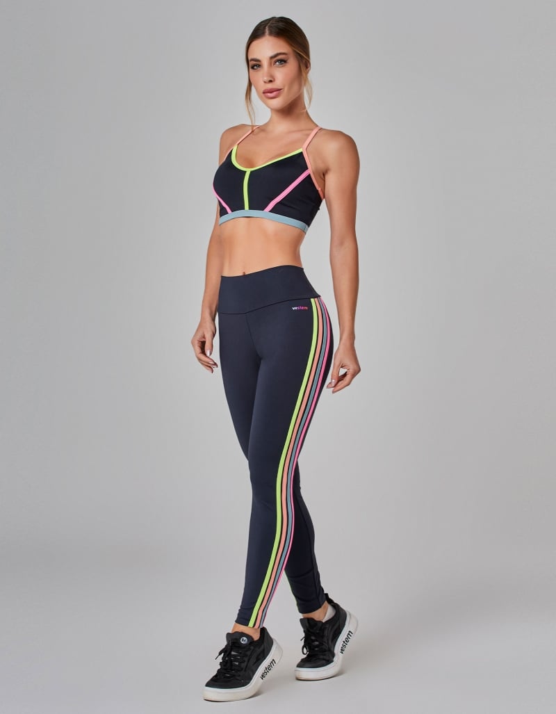 Vestem - Black Aviator Leggings - FS1482.I25.C0002 Vestem - Black Aviator Leggings - FS1482.I25.C0002