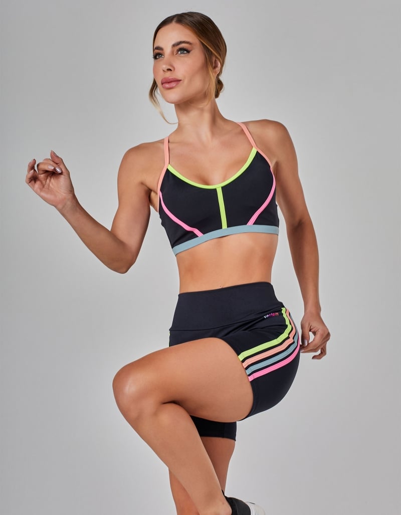 Vestem - Black Aviator Shorts - SH680.I25.C0002 Vestem - Black Aviator Shorts - SH680.I25.C0002