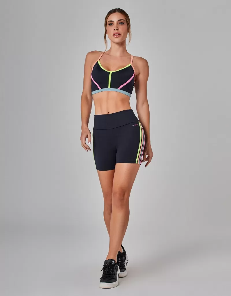 Vestem - Black Aviator Shorts - SH680.I25.C0002