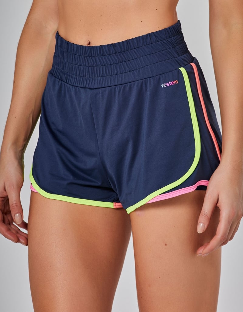 Vestem - Dark Navy Aviator Running Shorts - SHR661.I25.C0173 Vestem - Dark Navy Aviator Running Shorts - SHR661.I25.C0173