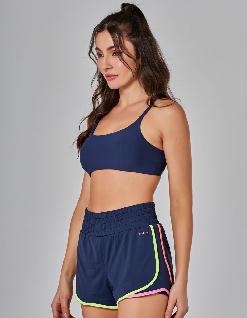 Vestem - Dark Navy Aviator Running Shorts - SHR661.I25.C0173 Vestem - Dark Navy Aviator Running Shorts - SHR661.I25.C0173