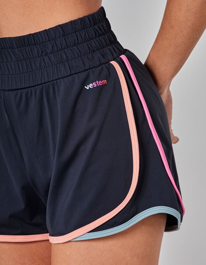 Vestem - Black Aviator Running Shorts - SHR661.I25.C0002 Vestem - Black Aviator Running Shorts - SHR661.I25.C0002