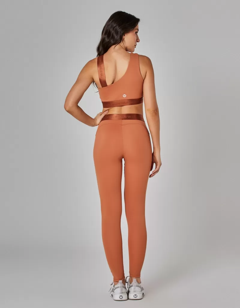 Vestem - Medium Support Core Top in Cognac Brown - TOP1141.I25.C0552