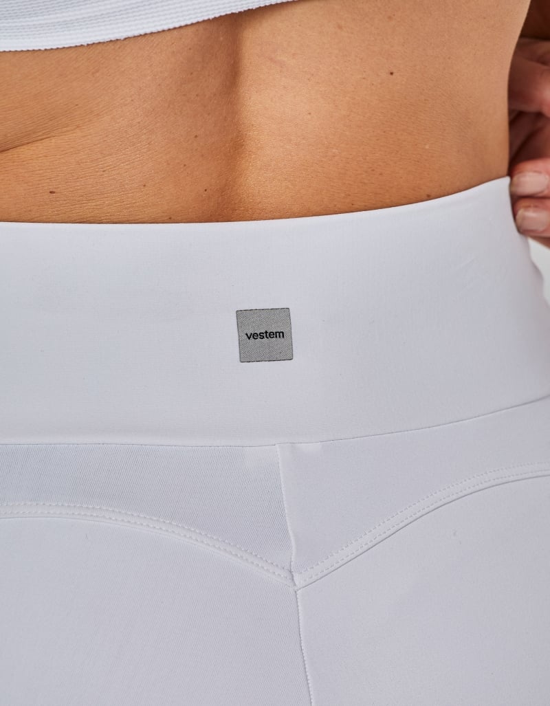 Vestem - White Flow Leggings - FS1476.I25.C0001 Vestem - White Flow Leggings - FS1476.I25.C0001