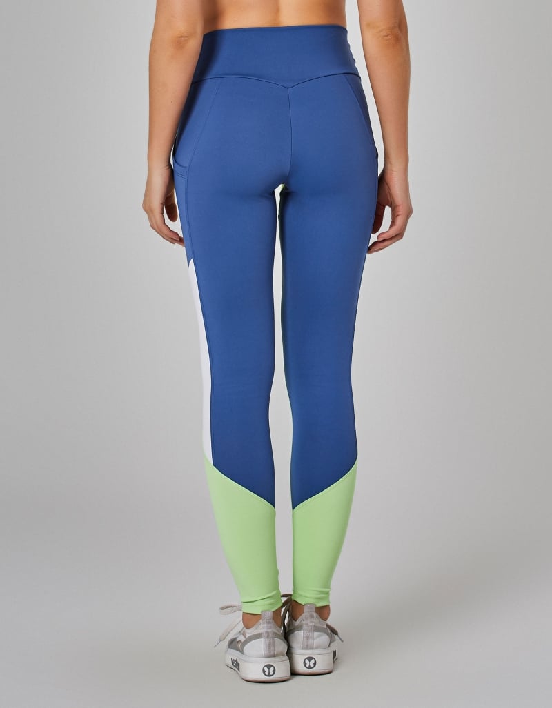 Vestem - Legging legging tricolor Trek blue jeans and mint - FS1477.I25.C0557 Vestem - Legging legging tricolor Trek blue jeans and mint - FS1477.I25.C0557