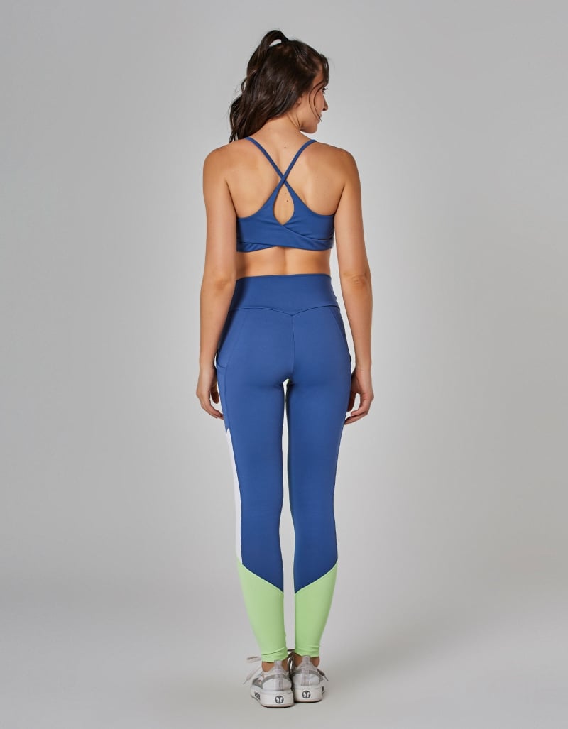 Vestem - Legging legging tricolor Trek blue jeans and mint - FS1477.I25.C0557 Vestem - Legging legging tricolor Trek blue jeans and mint - FS1477.I25.C0557