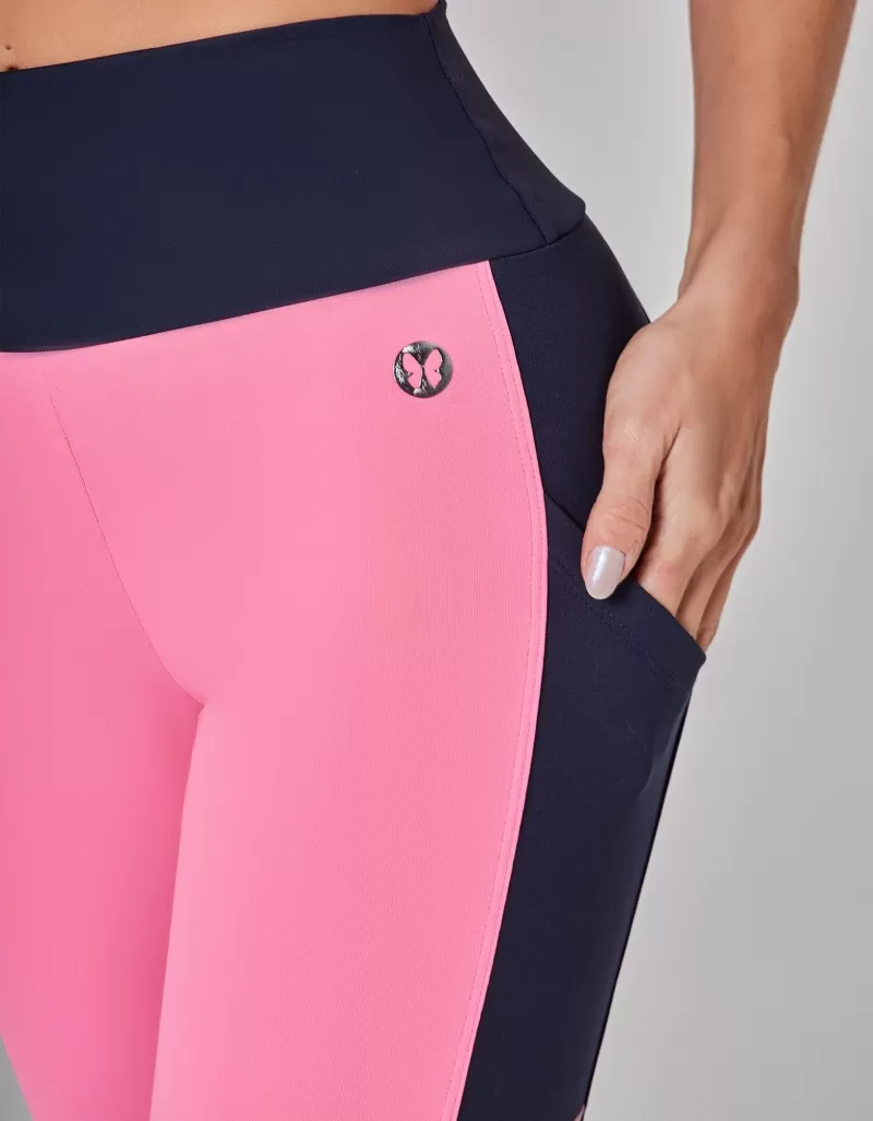 Vestem - Legging legging Tricolor Trek Dark Navy and Aurora Pink - FS1477.I25.C0558