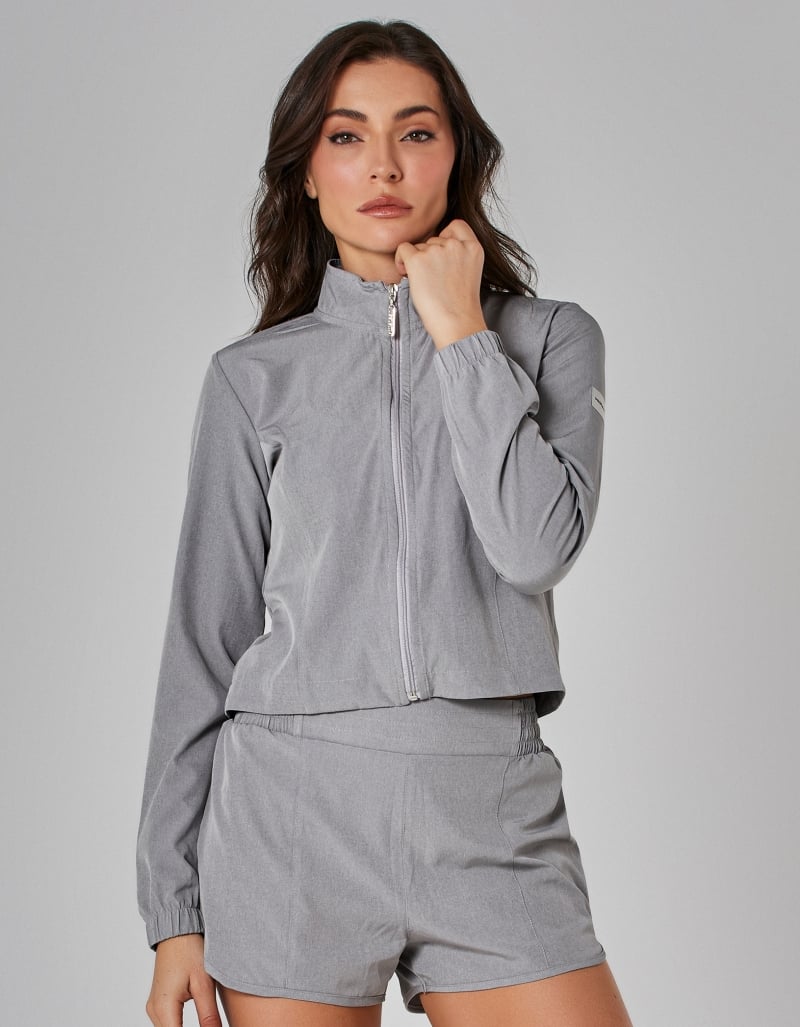 Vestem - Medium Grey Blend Cropped Jacket - JAC250.I25.C0531