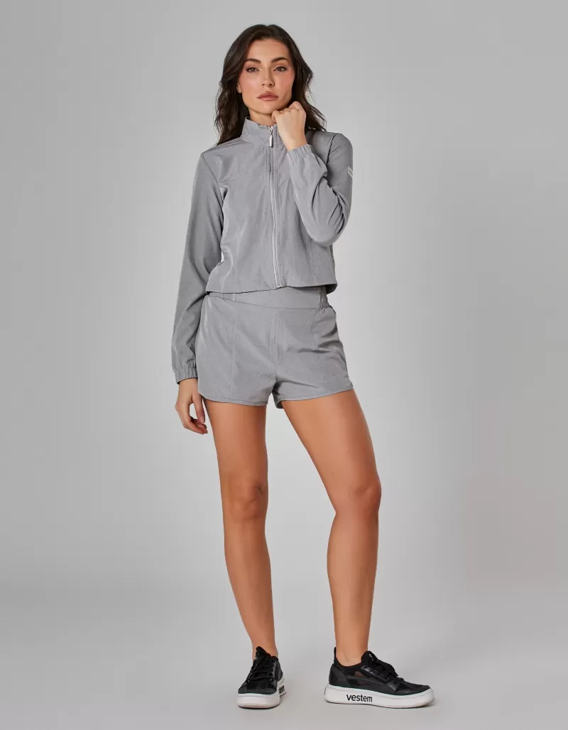 Vestem - Medium Grey Blend Cropped Jacket - JAC250.I25.C0531