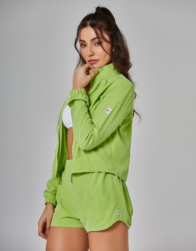 Vestem - Mint Green Blend Cropped Jacket - JAC250.I25.C0280 Vestem - Mint Green Blend Cropped Jacket - JAC250.I25.C0280