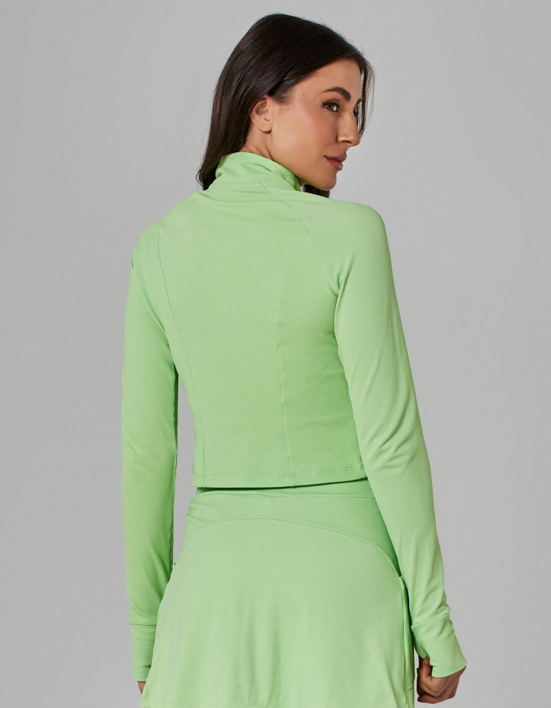 Vestem - Mint Green Flow Cropped Jacket - JAC253.I25.C0280 Vestem - Mint Green Flow Cropped Jacket - JAC253.I25.C0280