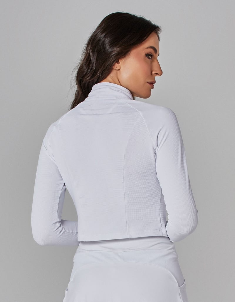 Vestem - White Cropped Flow Jacket - JAC253.I25.C0001 Vestem - White Cropped Flow Jacket - JAC253.I25.C0001