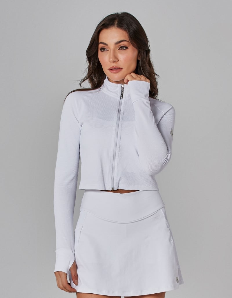 Vestem - White Cropped Flow Jacket - JAC253.I25.C0001 Vestem - White Cropped Flow Jacket - JAC253.I25.C0001
