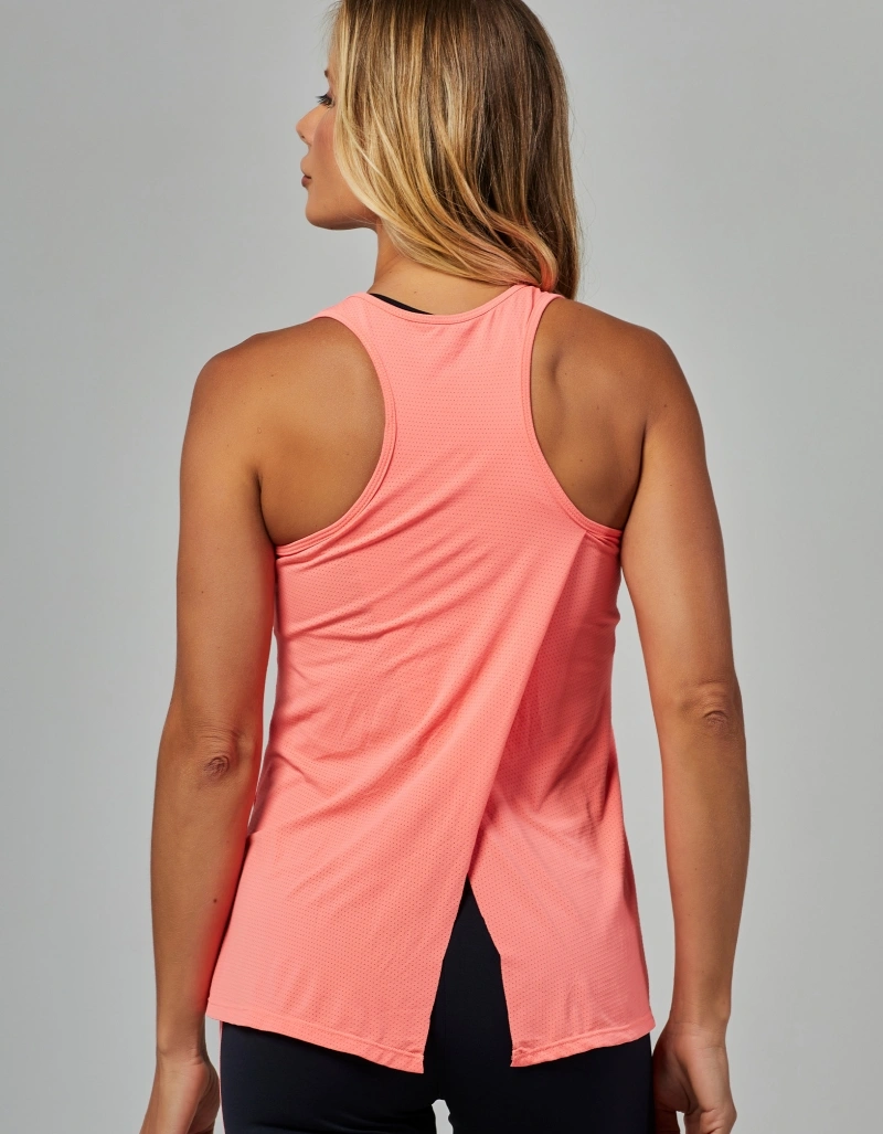 Vestem - Delmar Orange Camellia Tank Shirt - REG12.ESS.C0527