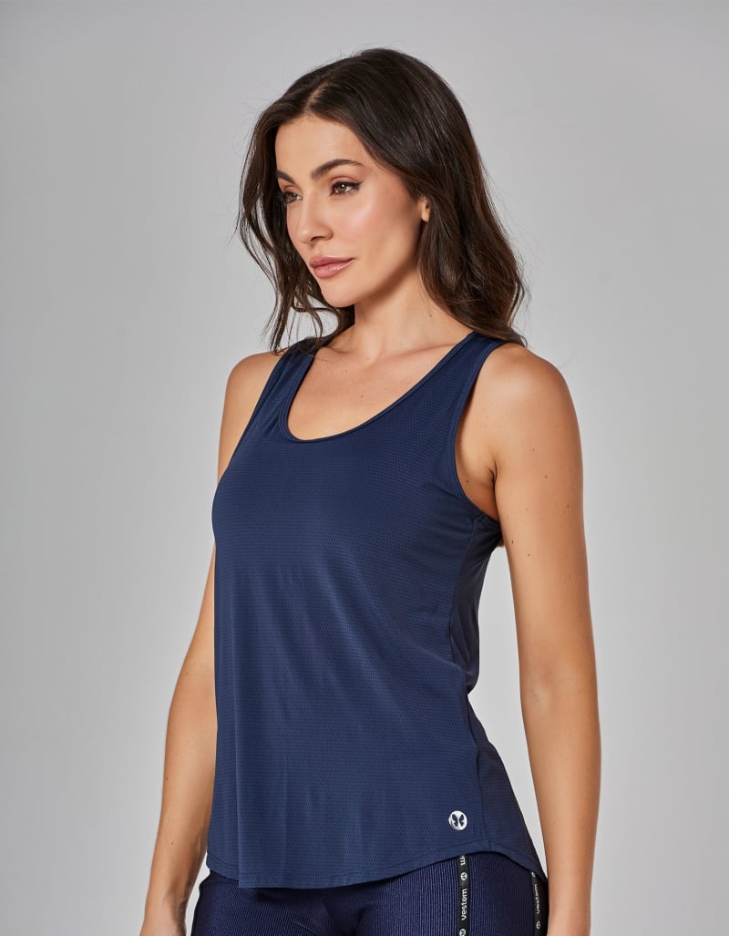 Vestem - Hype Dry Fit Tank Shirt Dark Navy - REG812.I25.C0173
