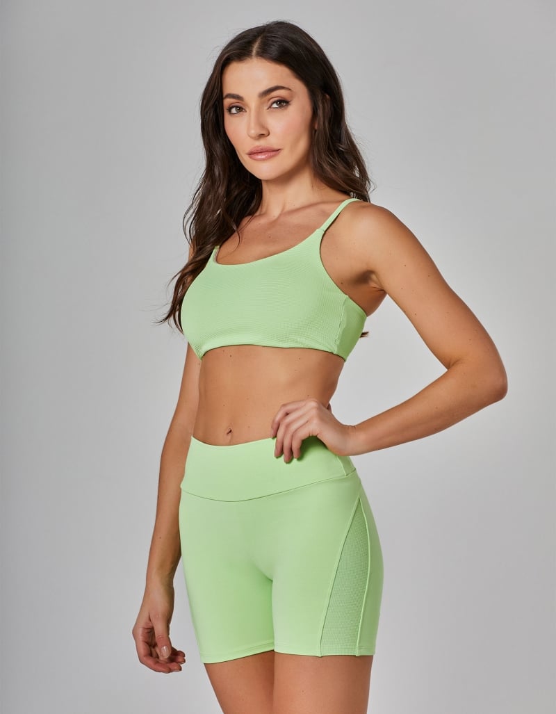 Vestem - Mint Green Flow Shorts - SH651.I25.C0280 Vestem - Mint Green Flow Shorts - SH651.I25.C0280