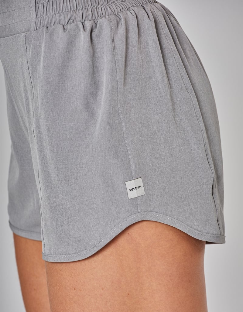 Vestem - Medium Grey Blend Running Shorts - SHR690.I25.C0531