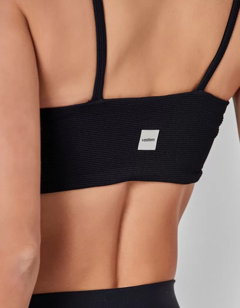 Vestem - Flow Black Medium Support Top - TOP1083.I25.C0002