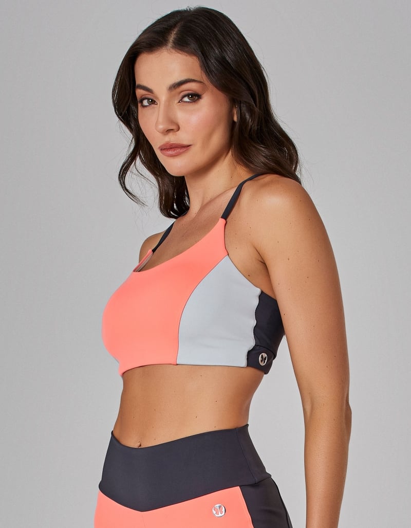 Vestem - Trek Carbox Medium Support Top in Camellia Orange - TOP1147.I25.C0559 Vestem - Trek Carbox Medium Support Top in Camellia Orange - TOP1147.I25.C0559