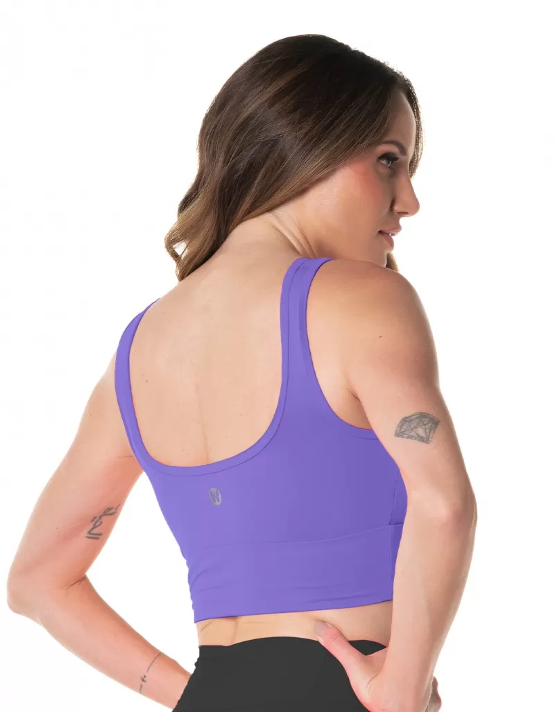Vestem - Neon Lavender Margot Cropped Top - TOP1034.ESS.C0412 Vestem - Neon Lavender Margot Cropped Top - TOP1034.ESS.C0412