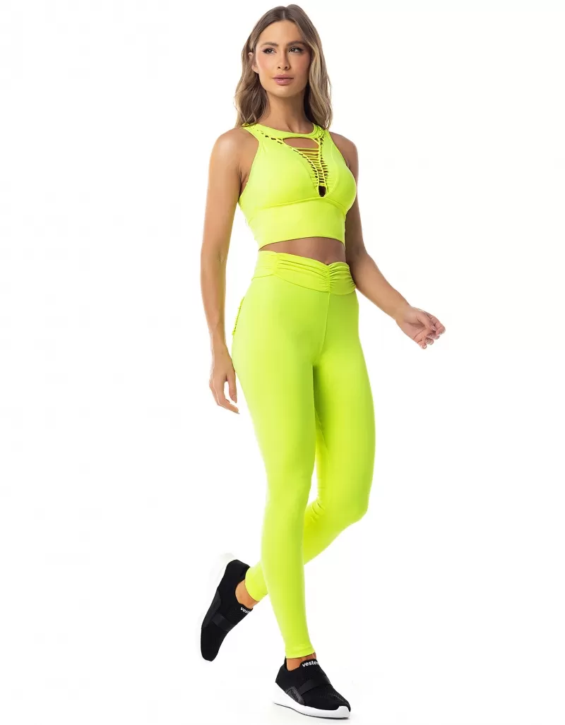 Vestem - Neon Green Skeleton Laser Top - TOP132.ESS.C0041 Vestem - Neon Green Skeleton Laser Top - TOP132.ESS.C0041