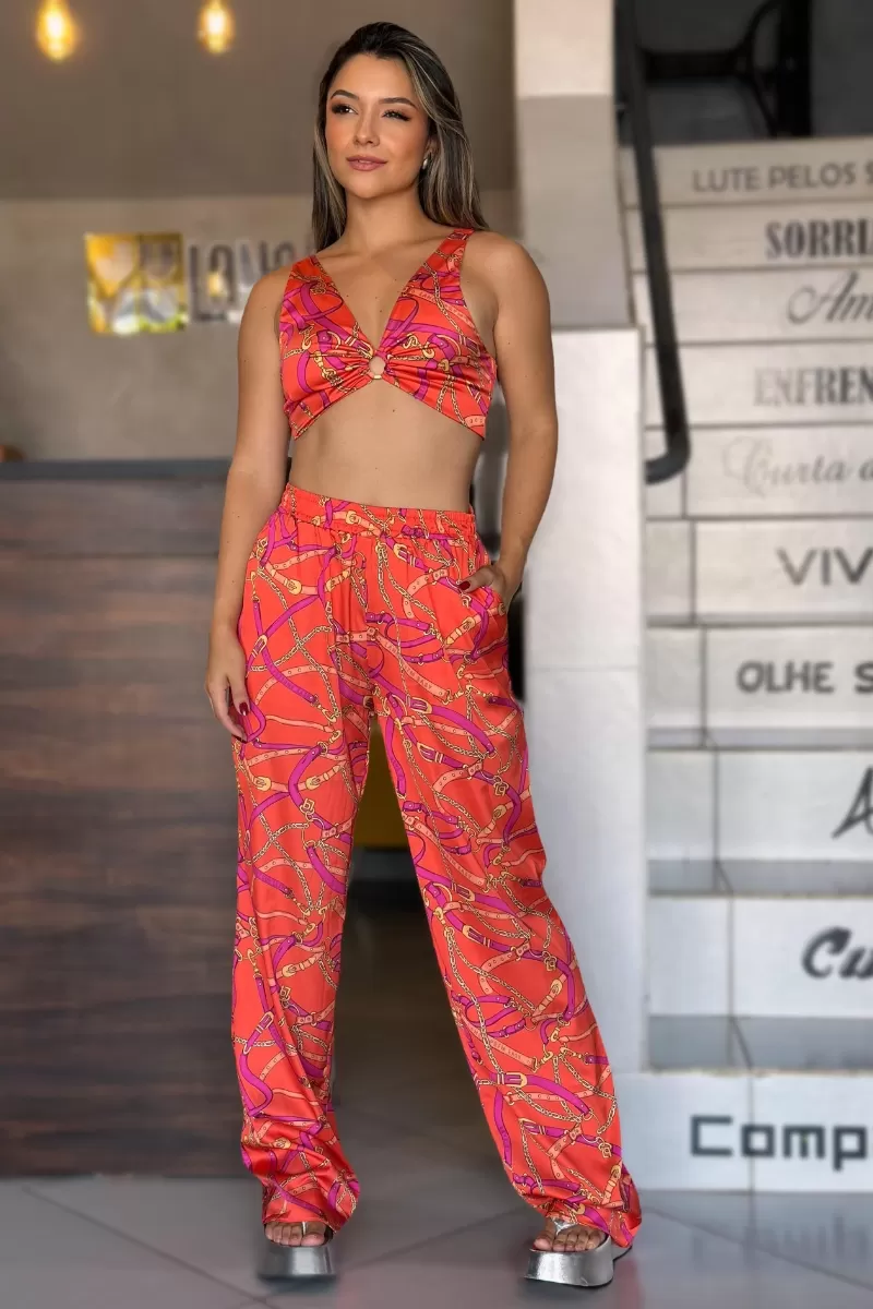 LANÇA PERFUME - Printed Cropped Sports Bra LAUNCHES SUMMER 25 - 1764 LANÇA PERFUME - Printed Cropped Sports Bra LAUNCHES SUMMER 25 - 1764