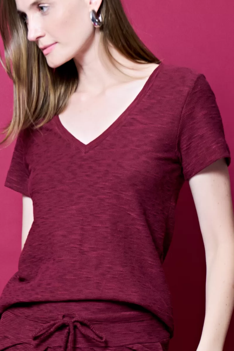 Hidrogênio - SHORT SLEEVE T-SHIRT WINE SWEATSHIRT - 18455043 Hidrogênio - SHORT SLEEVE T-SHIRT WINE SWEATSHIRT - 18455043