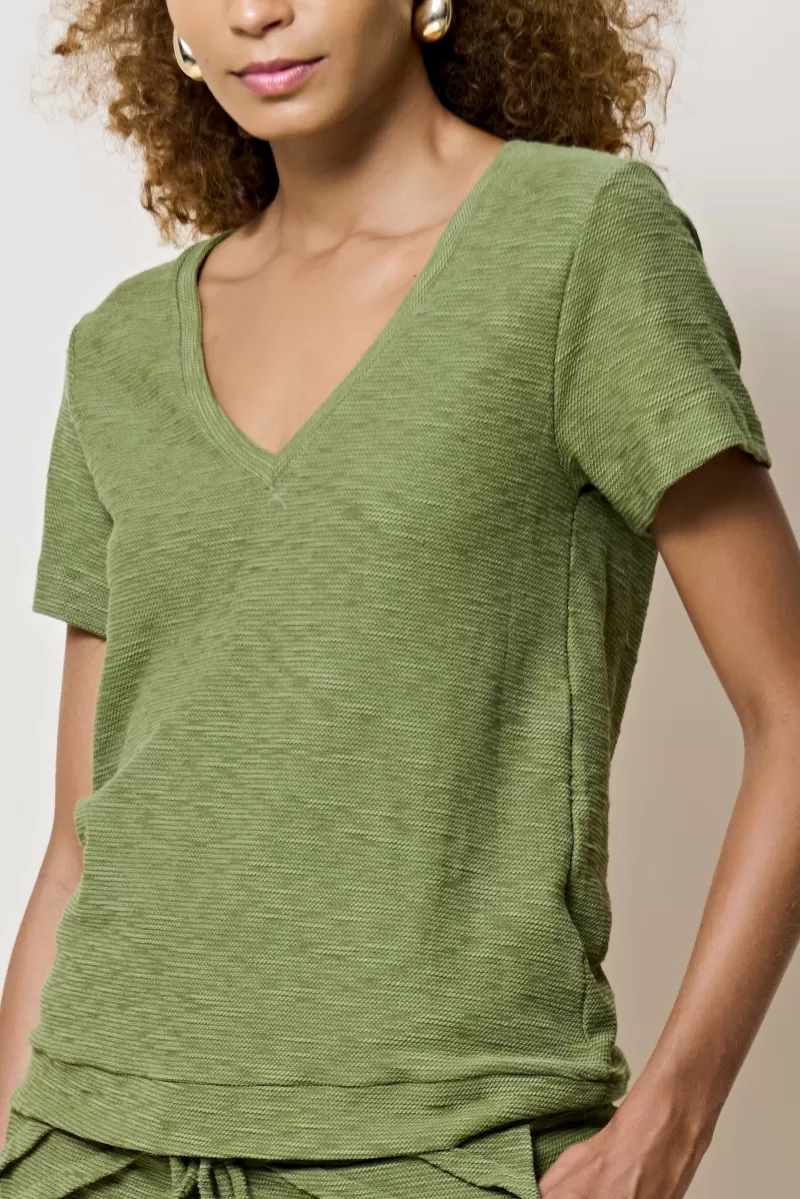 Hidrogênio - MOSS GREEN SHORT SLEEVE SWEATSHIRT - 18455046 Hidrogênio - MOSS GREEN SHORT SLEEVE SWEATSHIRT - 18455046
