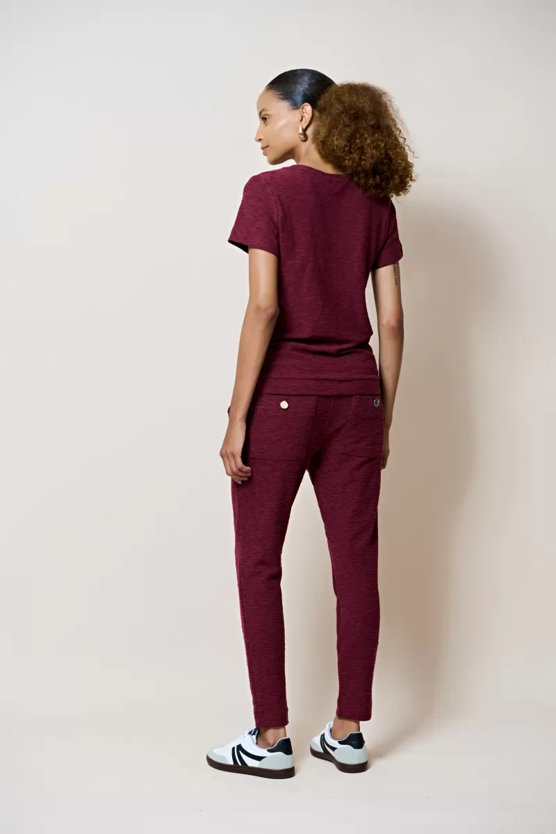 Hidrogênio - MARIANA WINE PLEATED JOGGER PANTS - 18448043 Hidrogênio - MARIANA WINE PLEATED JOGGER PANTS - 18448043