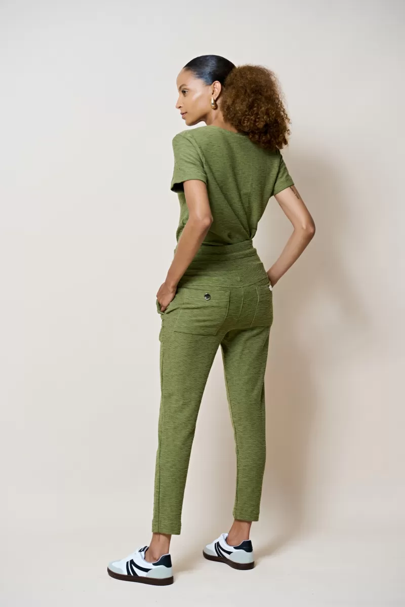 Hidrogênio - MARIANA MOSS GREEN PLEATED JOGGING PANTS - 18448046 Hidrogênio - MARIANA MOSS GREEN PLEATED JOGGING PANTS - 18448046