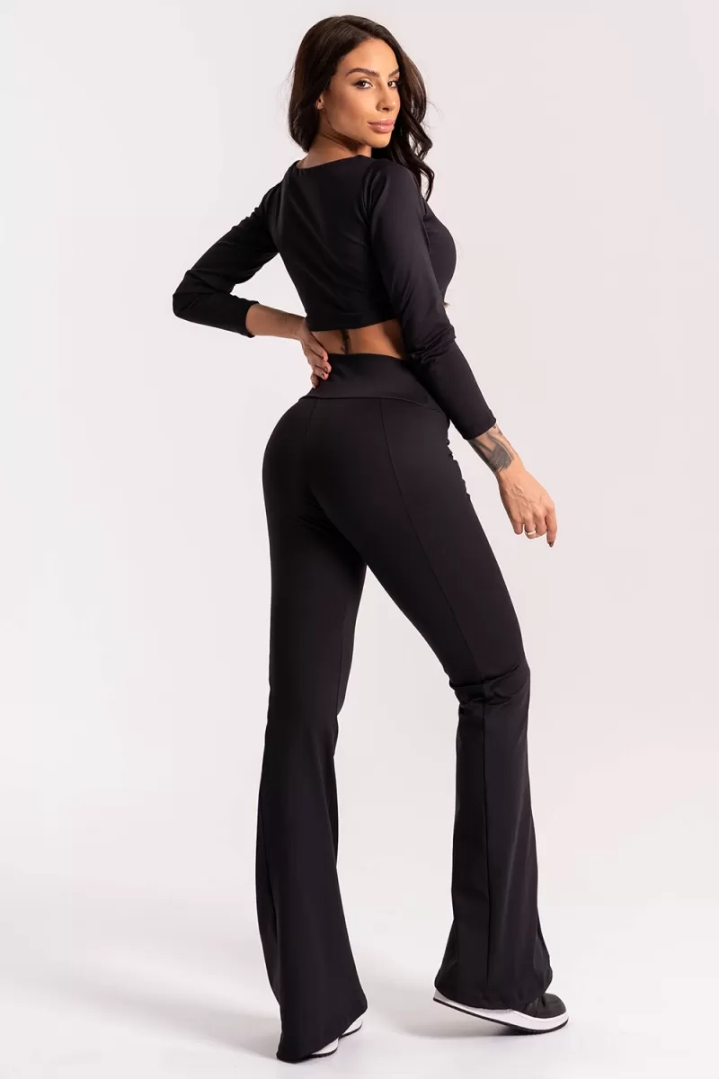 ZNG - LEGGING FLARE UPSIDE BLACK - CIG823