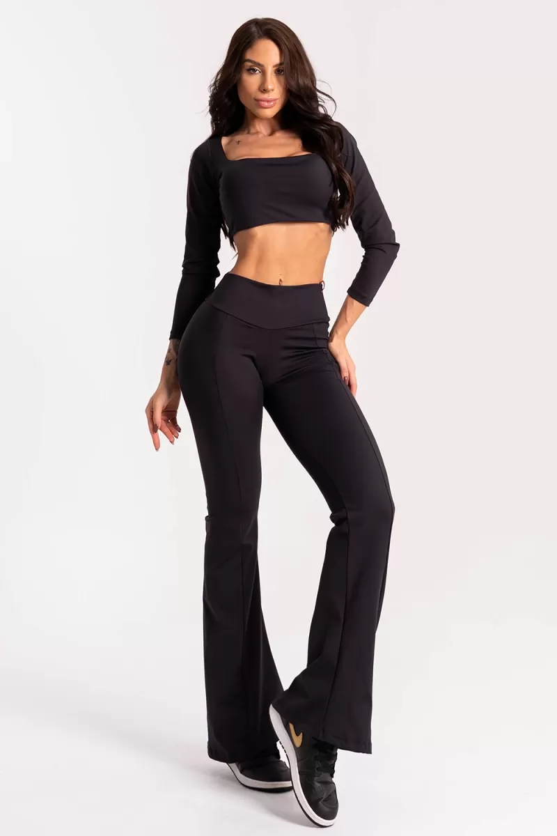 ZNG - LEGGING FLARE UPSIDE BLACK - CIG823