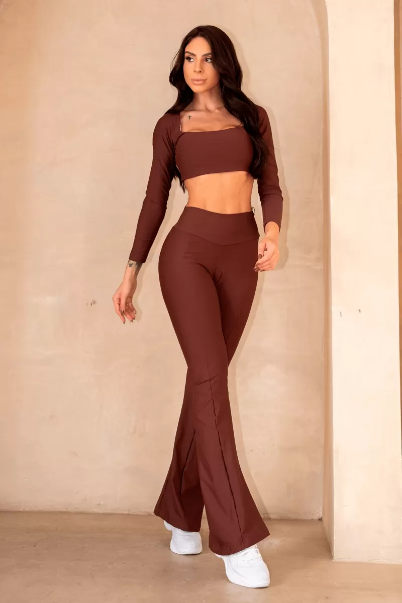 ZNG - LEGGING FLARE UPSIDE COCOA - CIG824