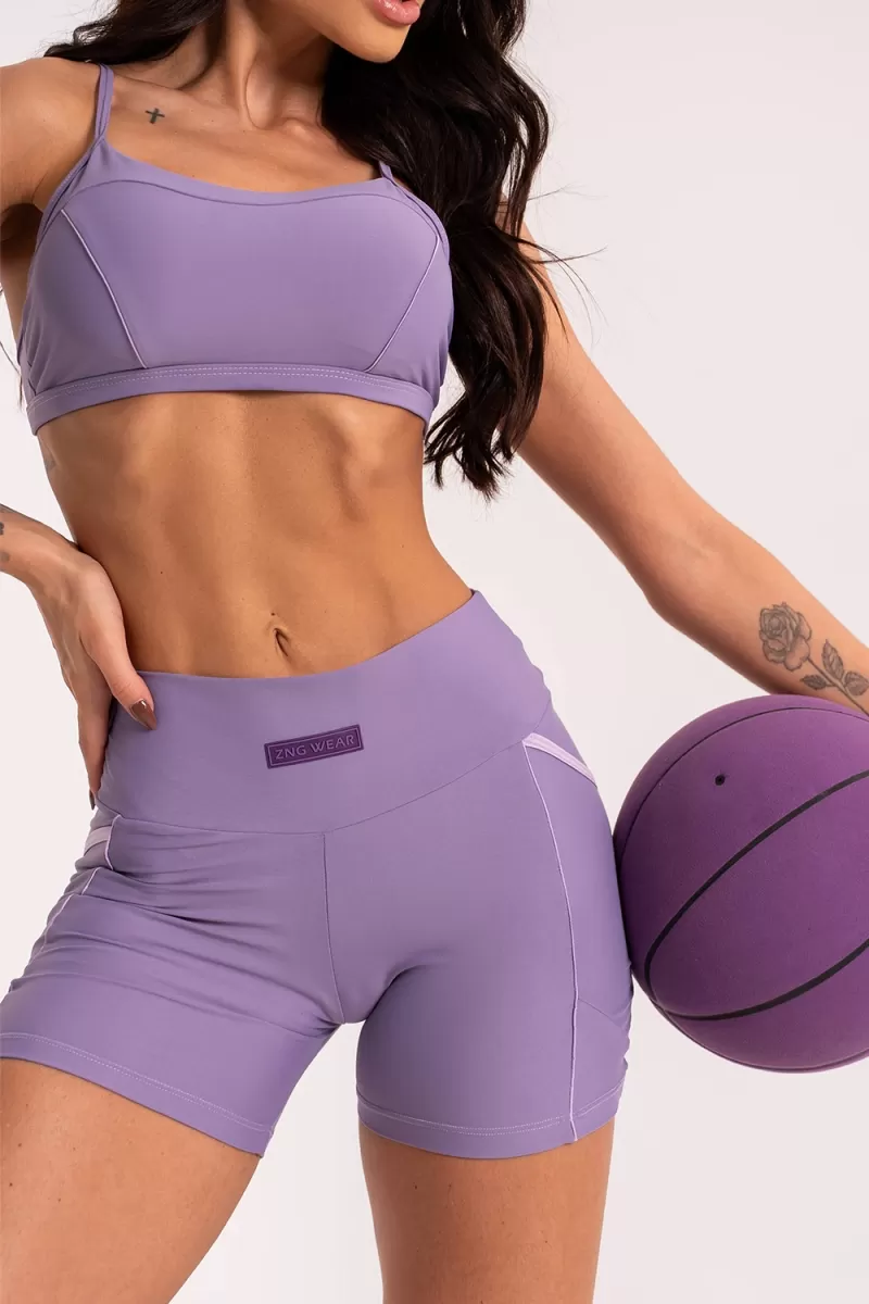 ZNG - LUANE PURPLE SHORTS - SHO243 ZNG - LUANE PURPLE SHORTS - SHO243