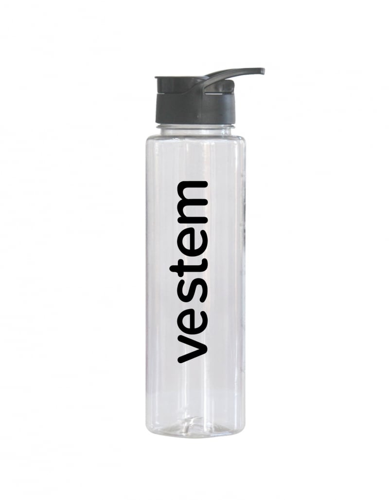 Vestem - Crystal Bottle with Colored Lid 600ml Black - GAR01.C0002