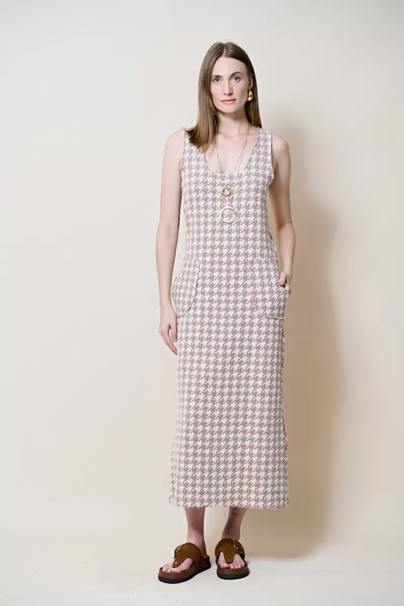 Hidrogênio - BROWN MIDI DRESS WITH POCKETS - 20260031 Hidrogênio - BROWN MIDI DRESS WITH POCKETS - 20260031
