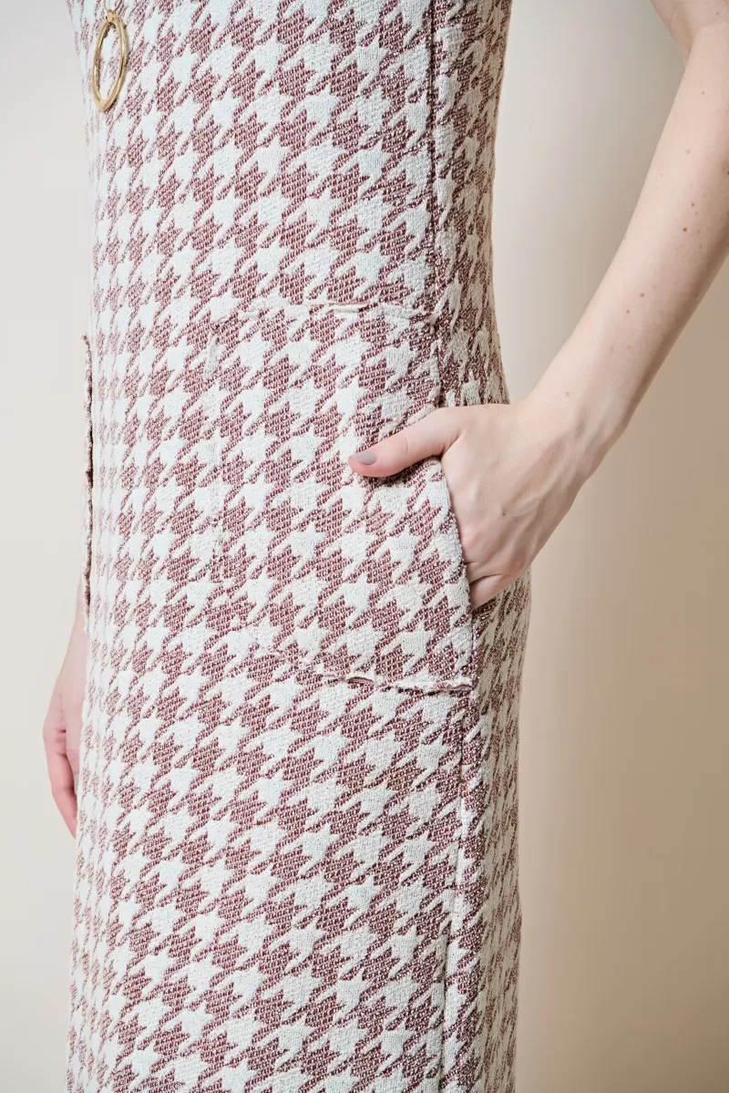 Hidrogênio - BROWN MIDI DRESS WITH POCKETS - 20260031 Hidrogênio - BROWN MIDI DRESS WITH POCKETS - 20260031