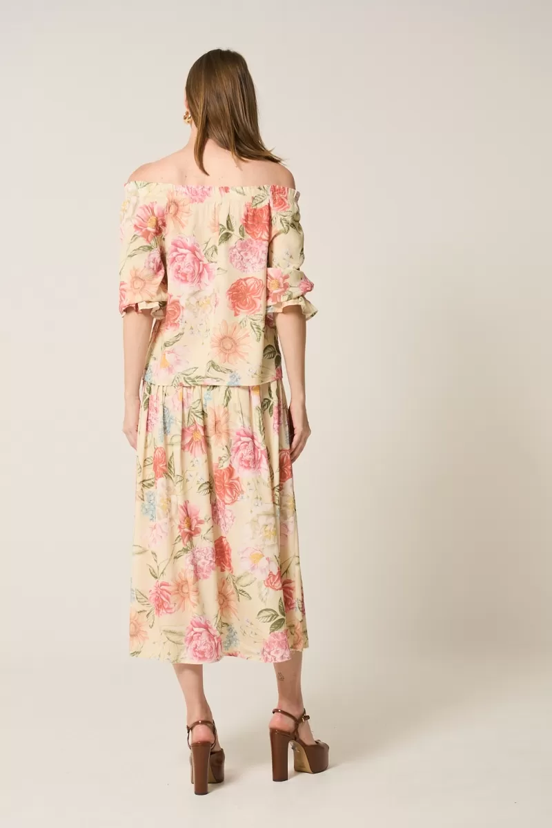Hidrogênio - OFF-THE-SHOULDER DRESS WITH FLORAL PRINT - 20212571 Hidrogênio - OFF-THE-SHOULDER DRESS WITH FLORAL PRINT - 20212571