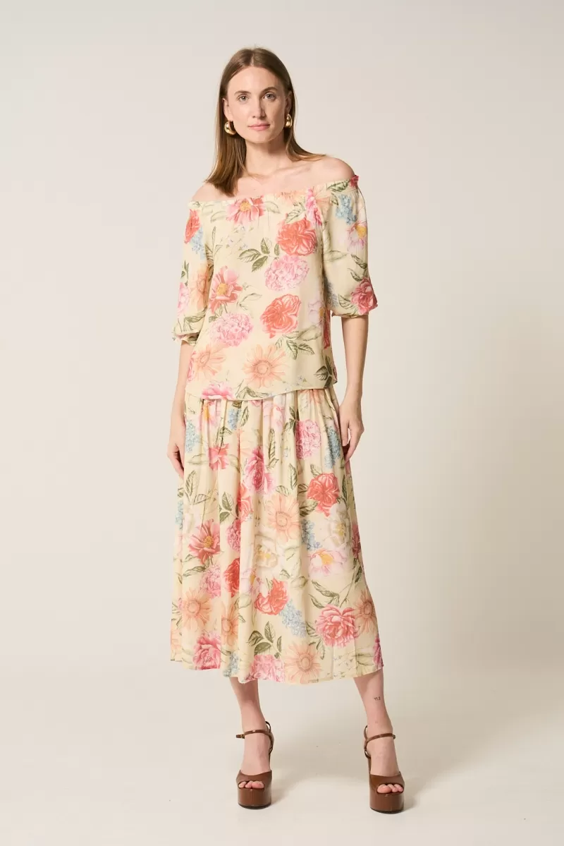 Hidrogênio - OFF-THE-SHOULDER DRESS WITH FLORAL PRINT - 20212571 Hidrogênio - OFF-THE-SHOULDER DRESS WITH FLORAL PRINT - 20212571