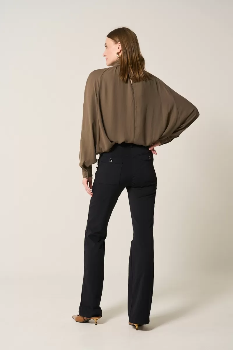 Hidrogênio - AMORA FLARE PANTS BLACK - 20301001 Hidrogênio - AMORA FLARE PANTS BLACK - 20301001