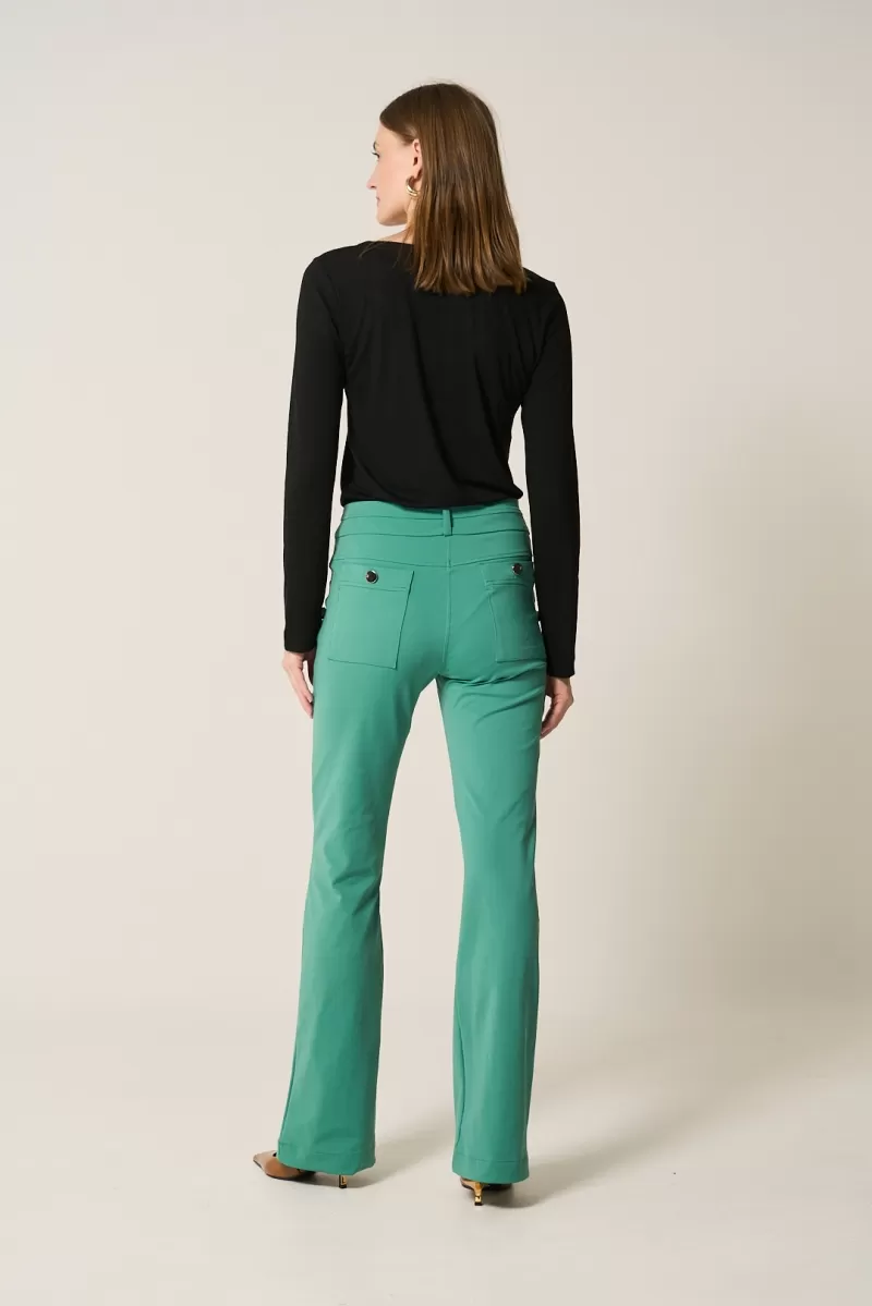 Hidrogênio - GREEN AMORA FLARE PANTS - 20301009 Hidrogênio - GREEN AMORA FLARE PANTS - 20301009