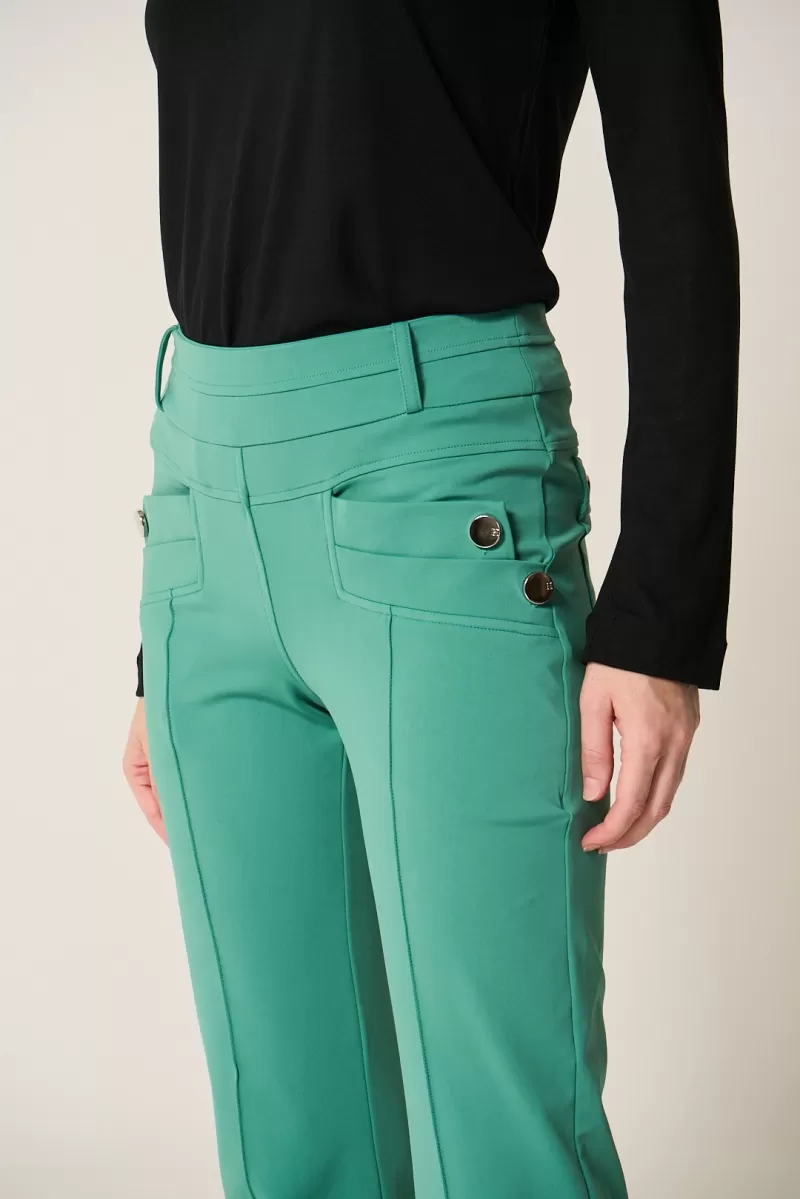 Hidrogênio - GREEN AMORA FLARE PANTS - 20301009 Hidrogênio - GREEN AMORA FLARE PANTS - 20301009
