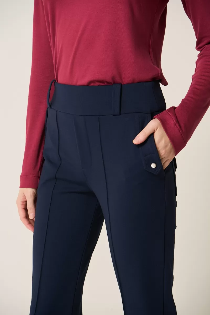 Hidrogênio - KAREN NAVY FISHERMAN PANTS WITH MARTINGALE - 20154004 Hidrogênio - KAREN NAVY FISHERMAN PANTS WITH MARTINGALE - 20154004