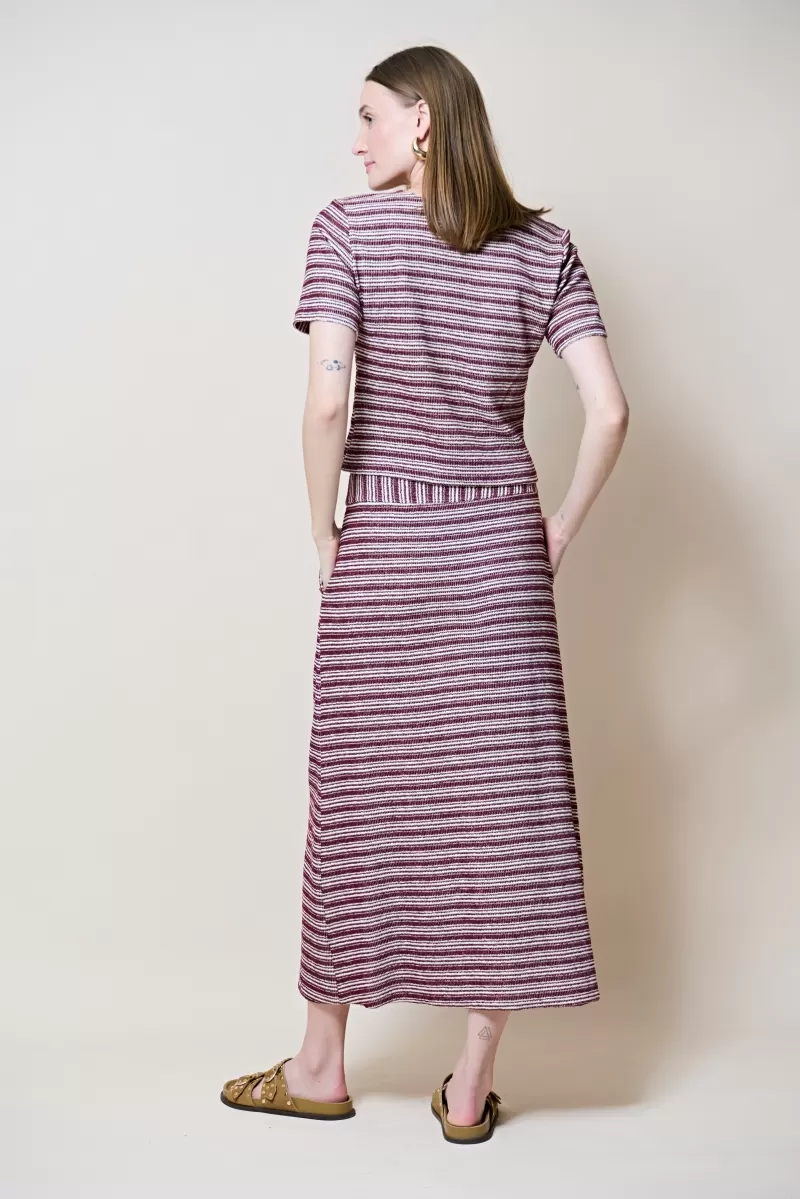 Hidrogênio - V-NECK BLOUSE IN WINE THREADS - 20306043 Hidrogênio - V-NECK BLOUSE IN WINE THREADS - 20306043