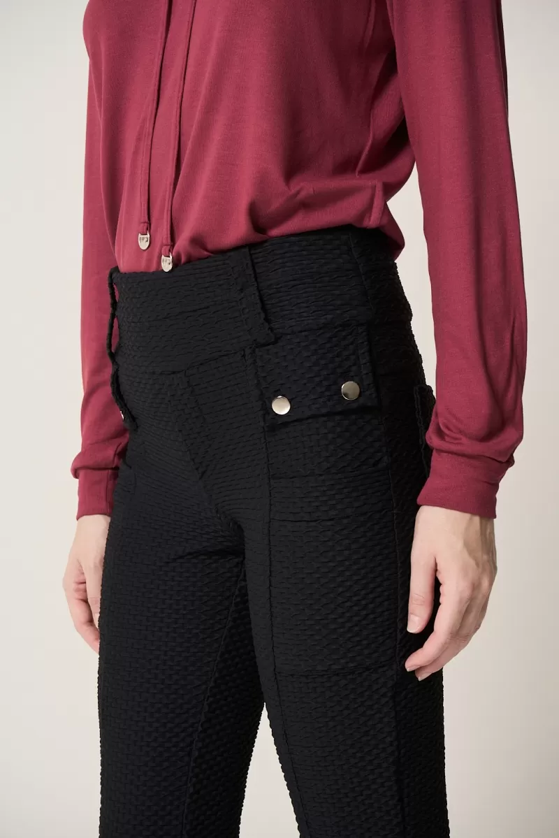 Hidrogênio - FELIPA BLACK FISHERMAN PANTS - 20305001 Hidrogênio - FELIPA BLACK FISHERMAN PANTS - 20305001