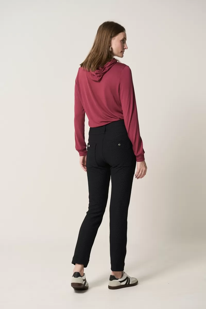 Hidrogênio - FELIPA BLACK FISHERMAN PANTS - 20305001 Hidrogênio - FELIPA BLACK FISHERMAN PANTS - 20305001