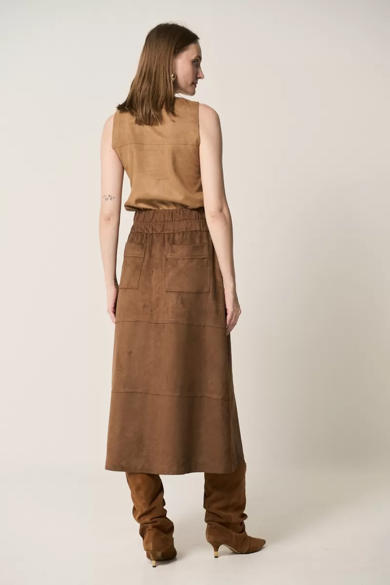Hidrogênio - MIDI FLARE SKIRT WITH CUTOUTS IN MINAS GERAIS - 20312393 Hidrogênio - MIDI FLARE SKIRT WITH CUTOUTS IN MINAS GERAIS - 20312393