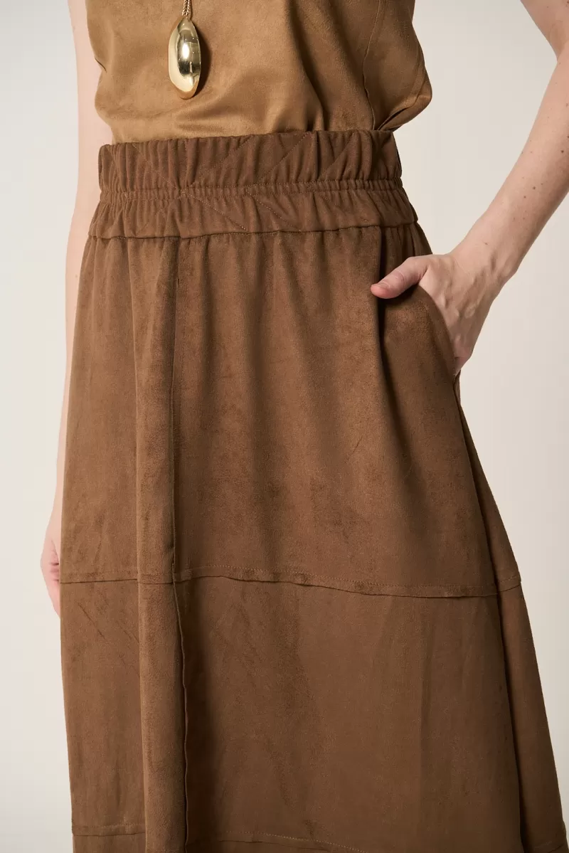 Hidrogênio - MIDI FLARE SKIRT WITH CUTOUTS IN MINAS GERAIS - 20312393 Hidrogênio - MIDI FLARE SKIRT WITH CUTOUTS IN MINAS GERAIS - 20312393