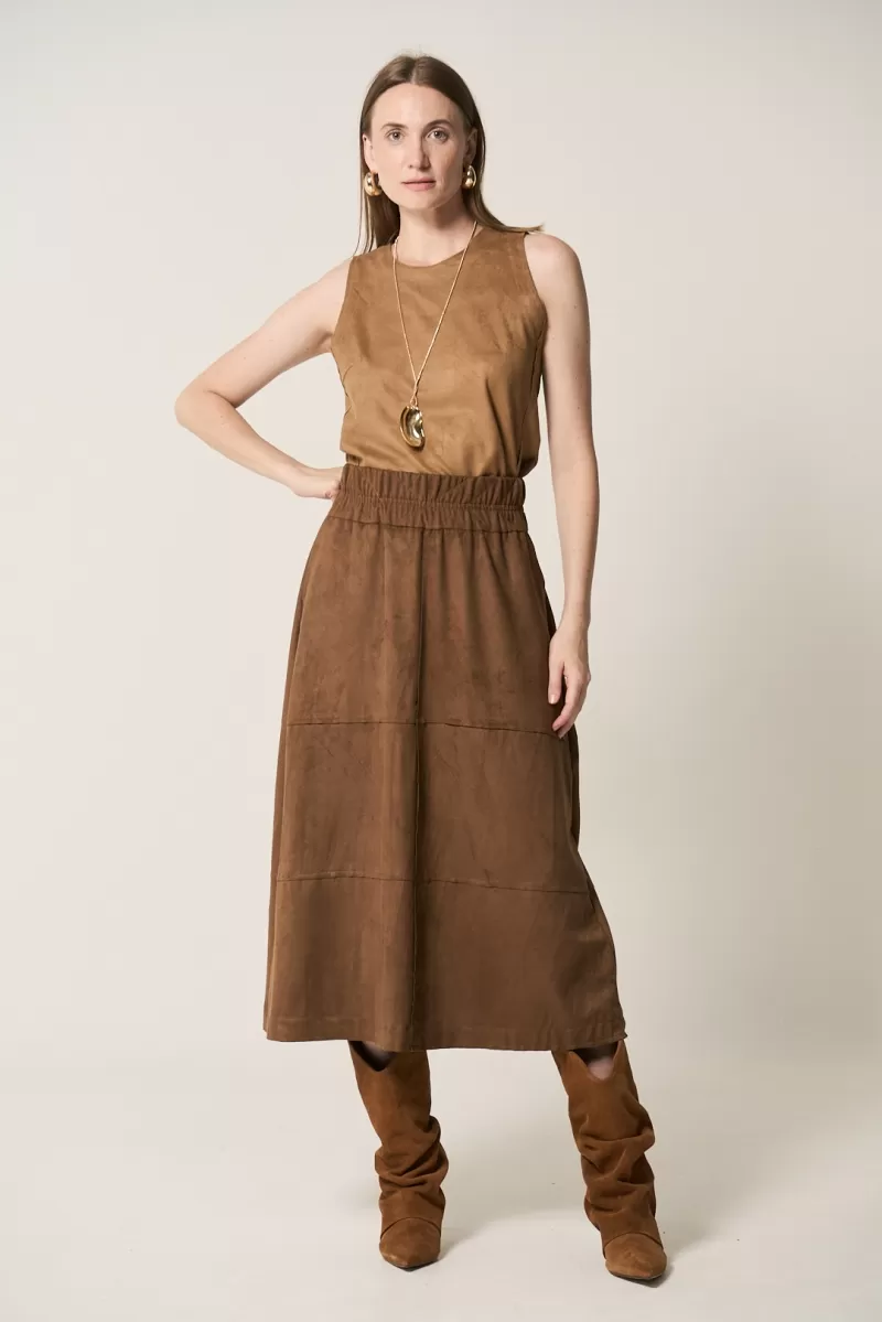 Hidrogênio - MIDI FLARE SKIRT WITH CUTOUTS IN MINAS GERAIS - 20312393 Hidrogênio - MIDI FLARE SKIRT WITH CUTOUTS IN MINAS GERAIS - 20312393